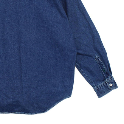 Mens Denim Shirt Long Sleeve Cotton