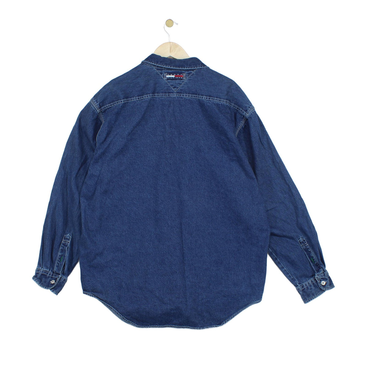 Mens Denim Shirt Long Sleeve Cotton