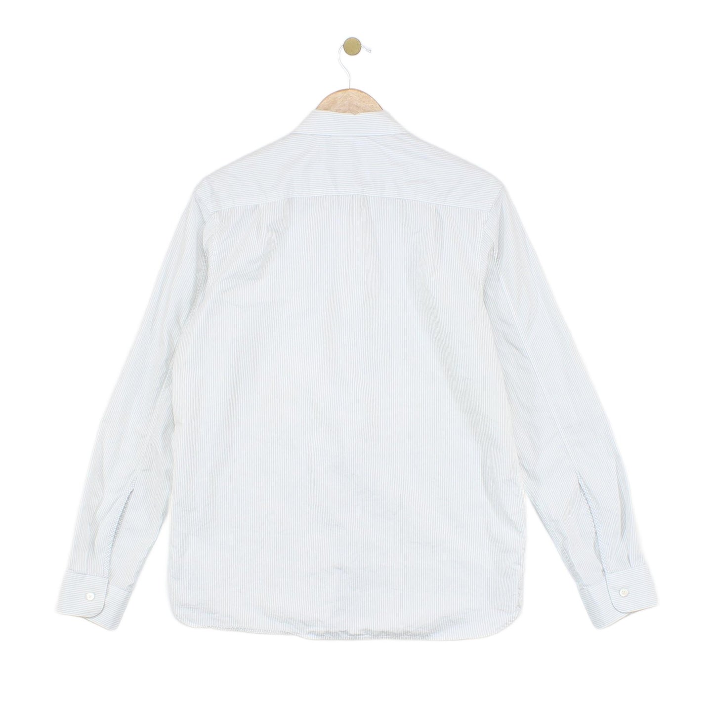 Mens Striped Shirt Long Sleeve Button Up