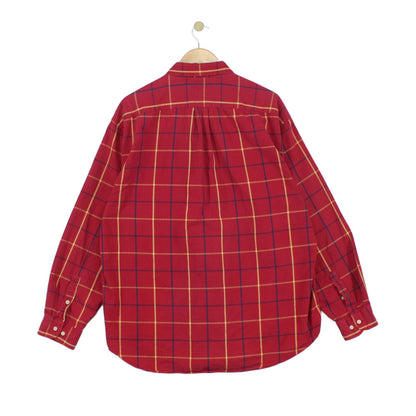 Mens Plaid Shirt Button Up