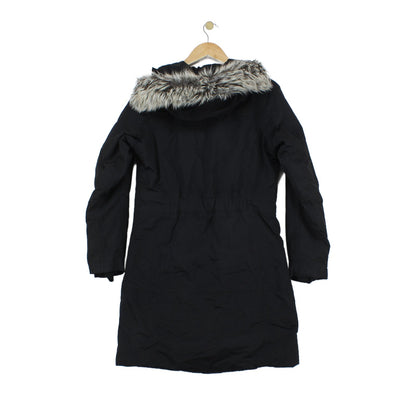 Womens Hyvent Parka Faux Fur Hooded Insulated Down