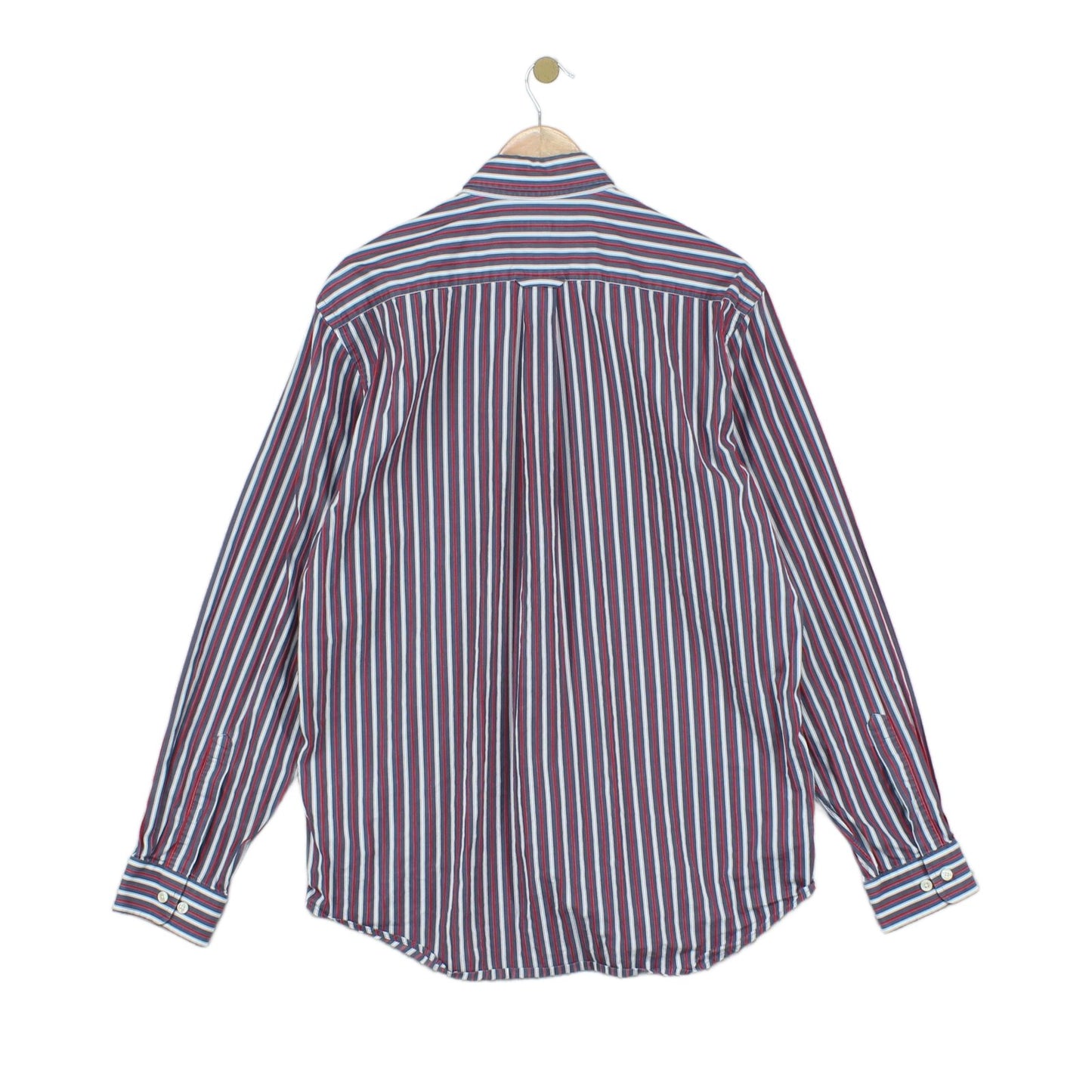 Mens Striped Shirt Button Up Long Sleeve