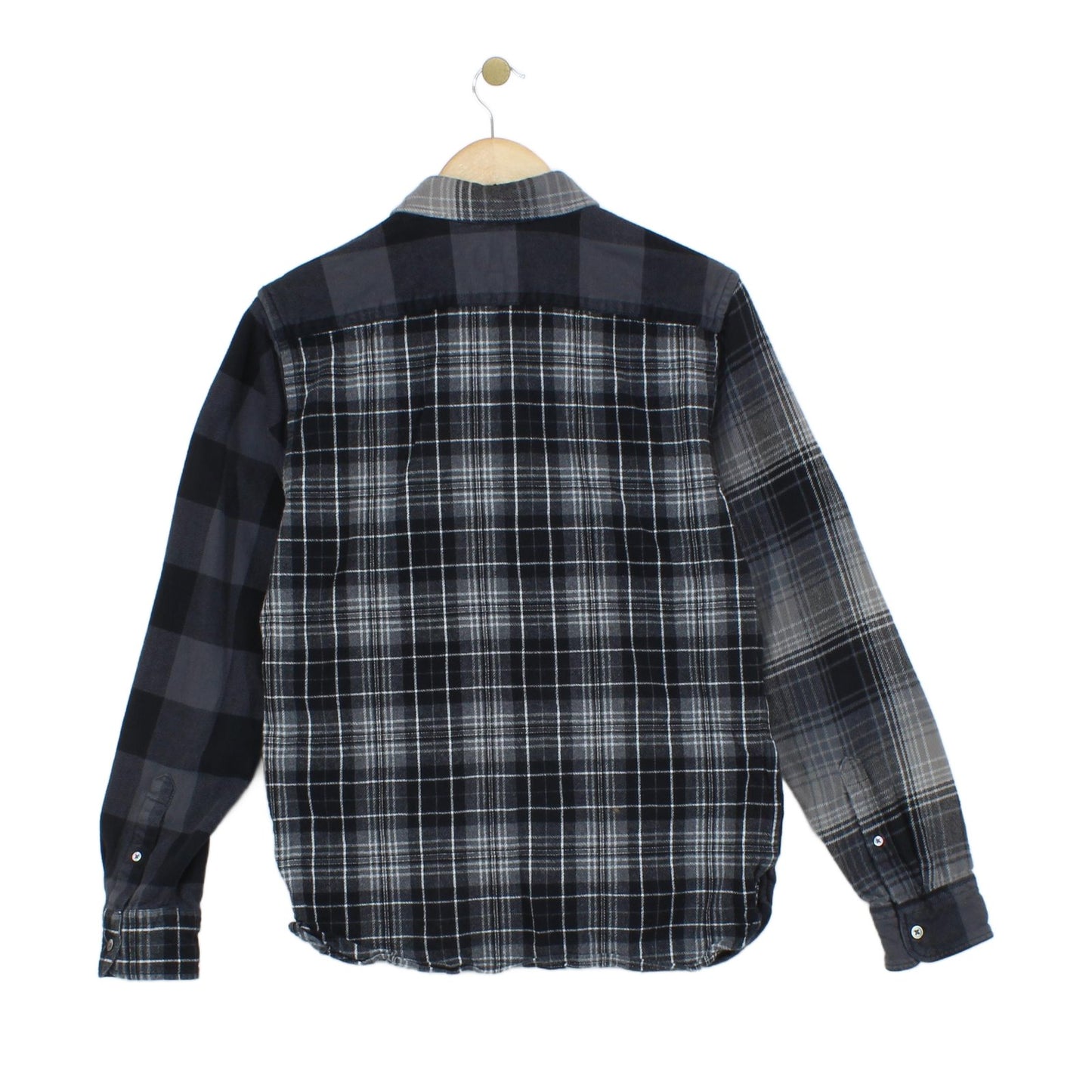 Mens Plaid Shirt Slim Fit Long Sleeve Button Up