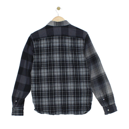 Mens Plaid Shirt Slim Fit Long Sleeve Button Up