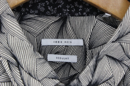 Mens Geometric Shirt Short Sleeve