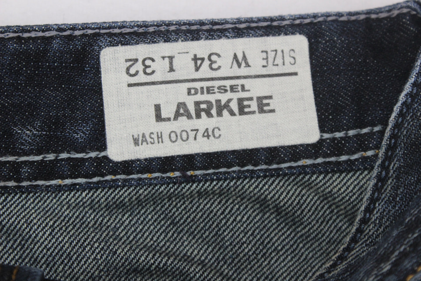 Mens Larkee Jeans Regular Straight Denim Classic