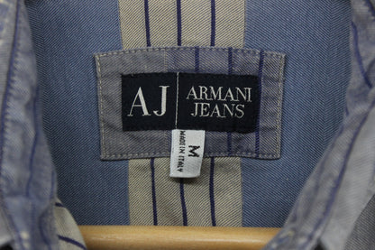 Mens Striped Shirt Made In Italy Long Sleeve