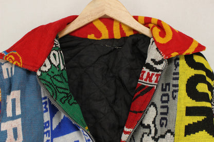 Mens Football Scarf Jacket Reworked