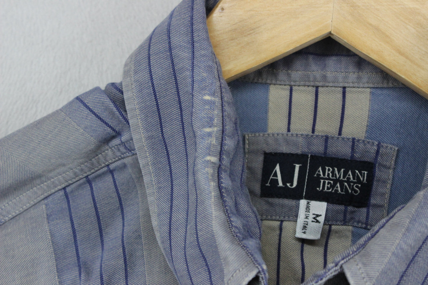 Mens Striped Shirt Made In Italy Long Sleeve