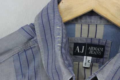 Mens Striped Shirt Made In Italy Long Sleeve