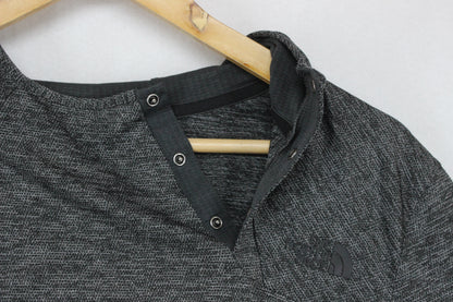Mens Hoodie Snap Neck Flash Dry