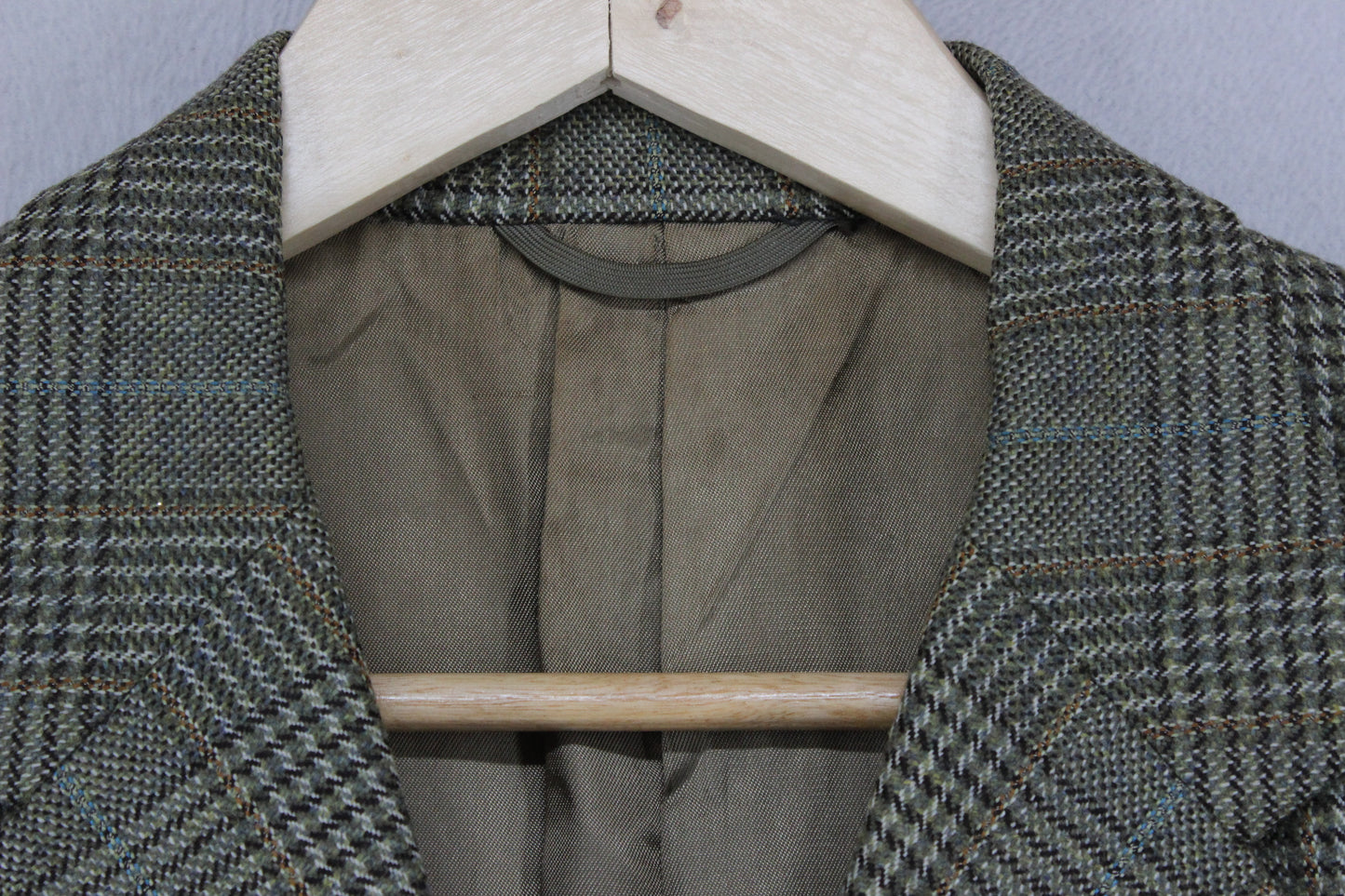 Mens Tweed Blazer Check Tailored Long