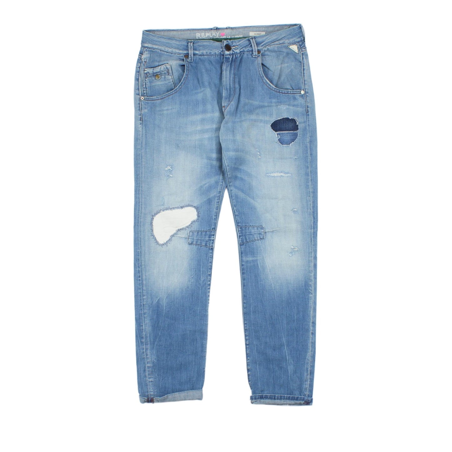 Womens Renny Jeans Distressed Boyfriend Fit