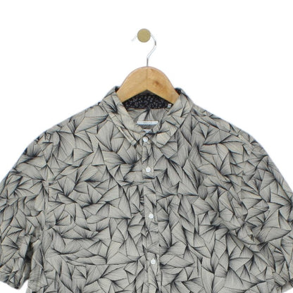 Mens Geometric Shirt Short Sleeve