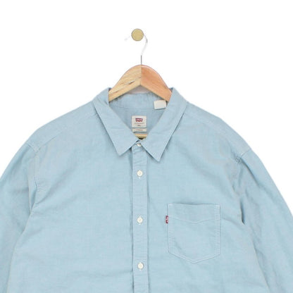Mens Oxford Shirt Button Up Long Sleeve