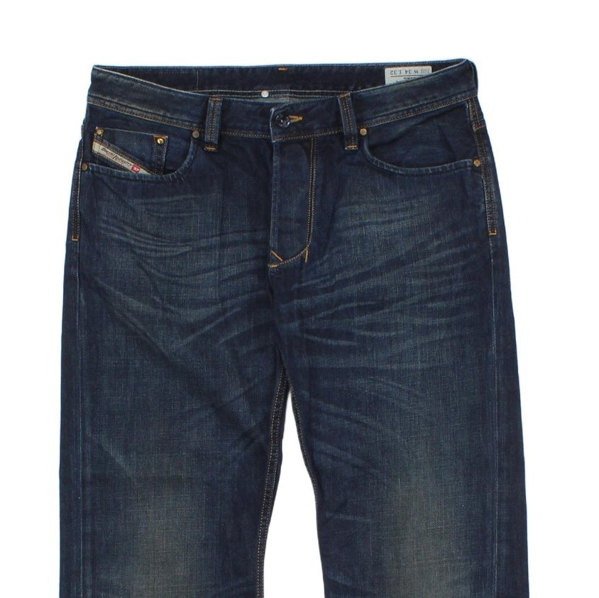 Mens Larkee Jeans Regular Straight Denim Classic
