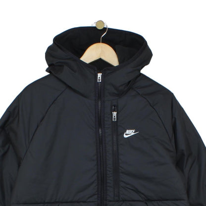 Mens Quilted Jacket Therma Fit Hooded Full Zip Lined