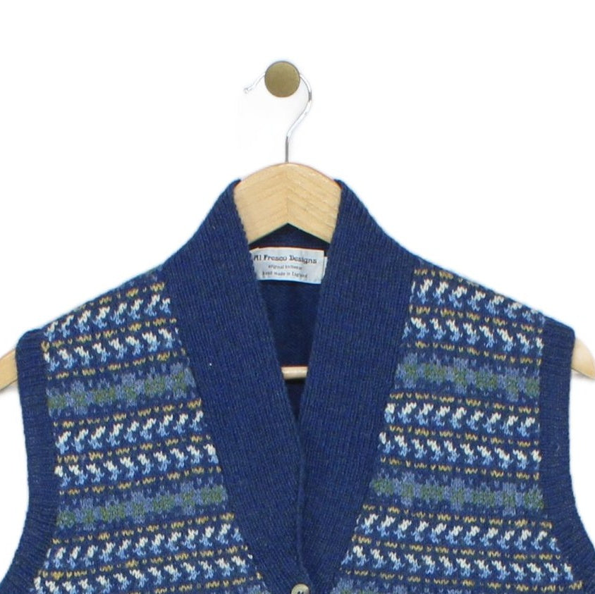 Womens Sweater Vest Jumper Uk Made Wool