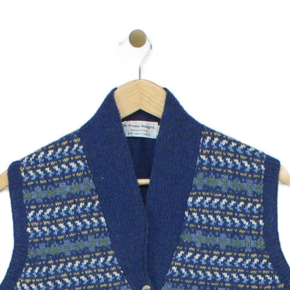 Womens Sweater Vest Jumper Uk Made Wool
