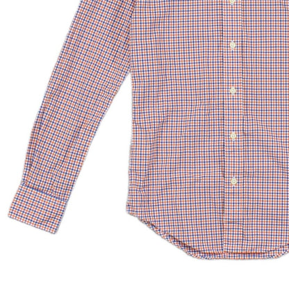 Mens Check Shirt Slim Fit Pattern Button Up