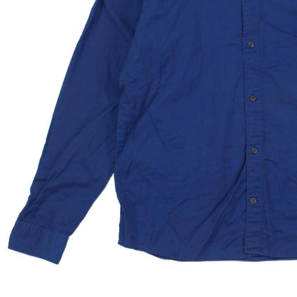 Mens Shirt Button Up Long Sleeve Cotton