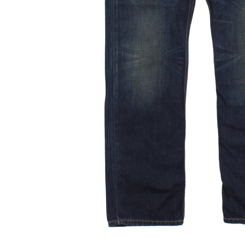 Mens Larkee Jeans Regular Straight Denim Classic