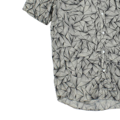 Mens Geometric Shirt Short Sleeve