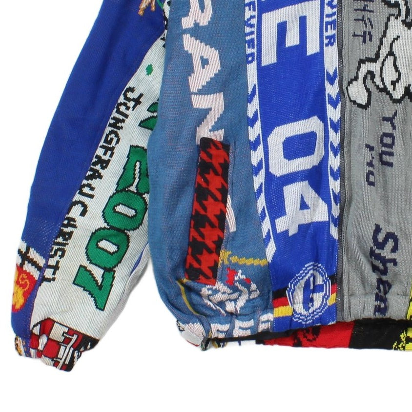 Mens Football Scarf Jacket Reworked