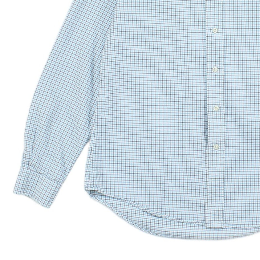 Mens Check Shirt Custom Fit Long Sleeve