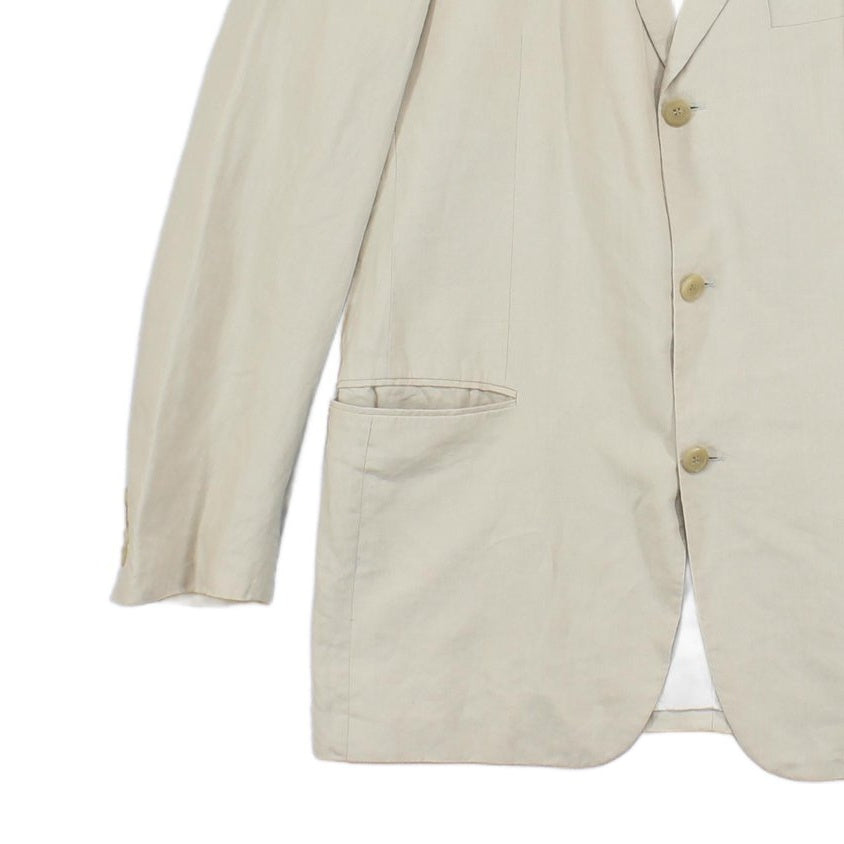 Mens Linen Blazer Formal Suit Jacket