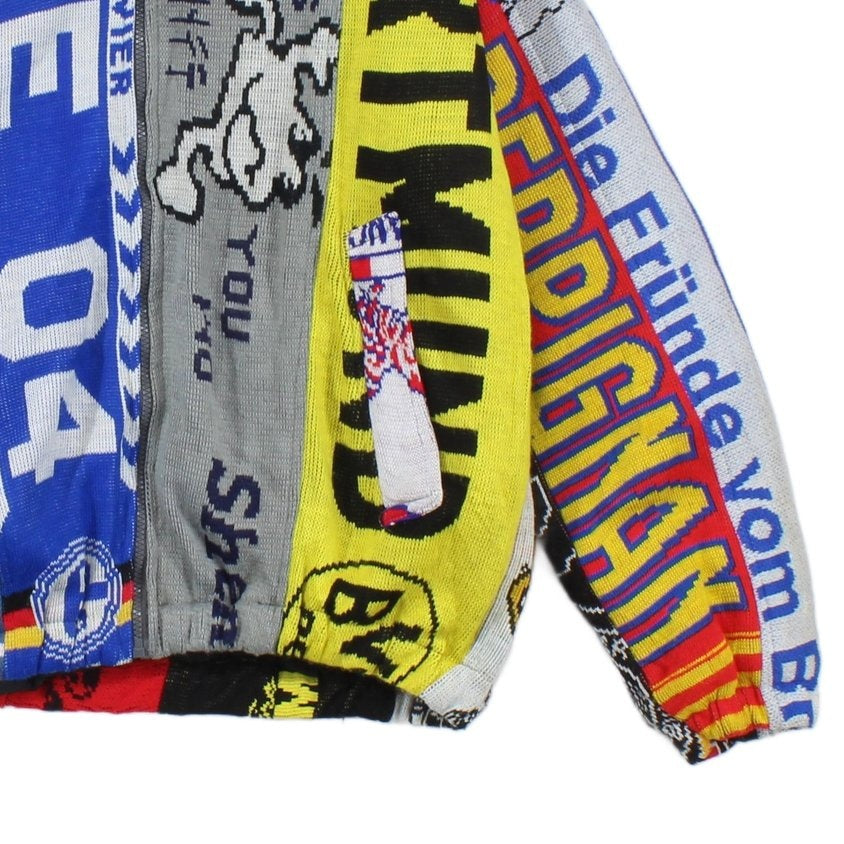 Mens Football Scarf Jacket Reworked