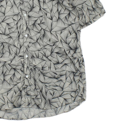 Mens Geometric Shirt Short Sleeve