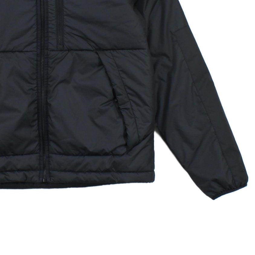 Mens Quilted Jacket Therma Fit Hooded Full Zip Lined