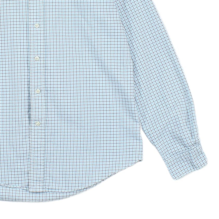 Mens Check Shirt Custom Fit Long Sleeve