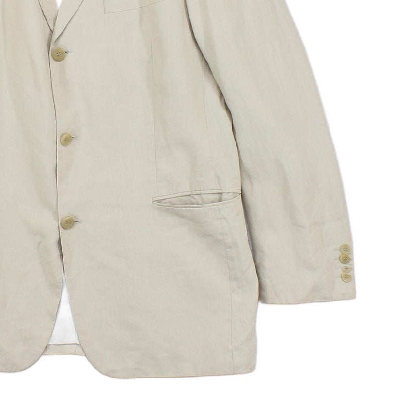 Mens Linen Blazer Formal Suit Jacket