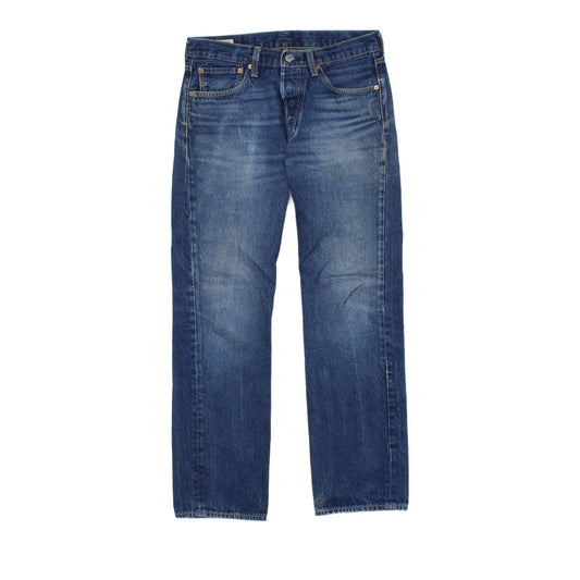 Mens 501 Jeans Classic Fit Denim Straight Leg Cotton