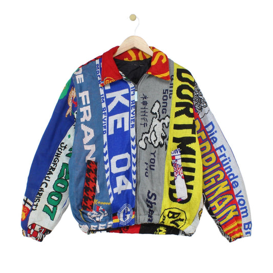 Mens Football Scarf Jacket Reworked