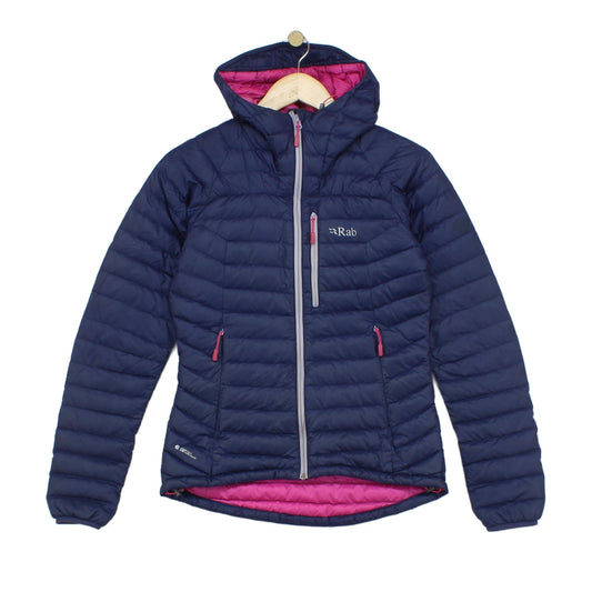 Womens Microlight Alpine Quilted Jacket Hooded Insulated Down