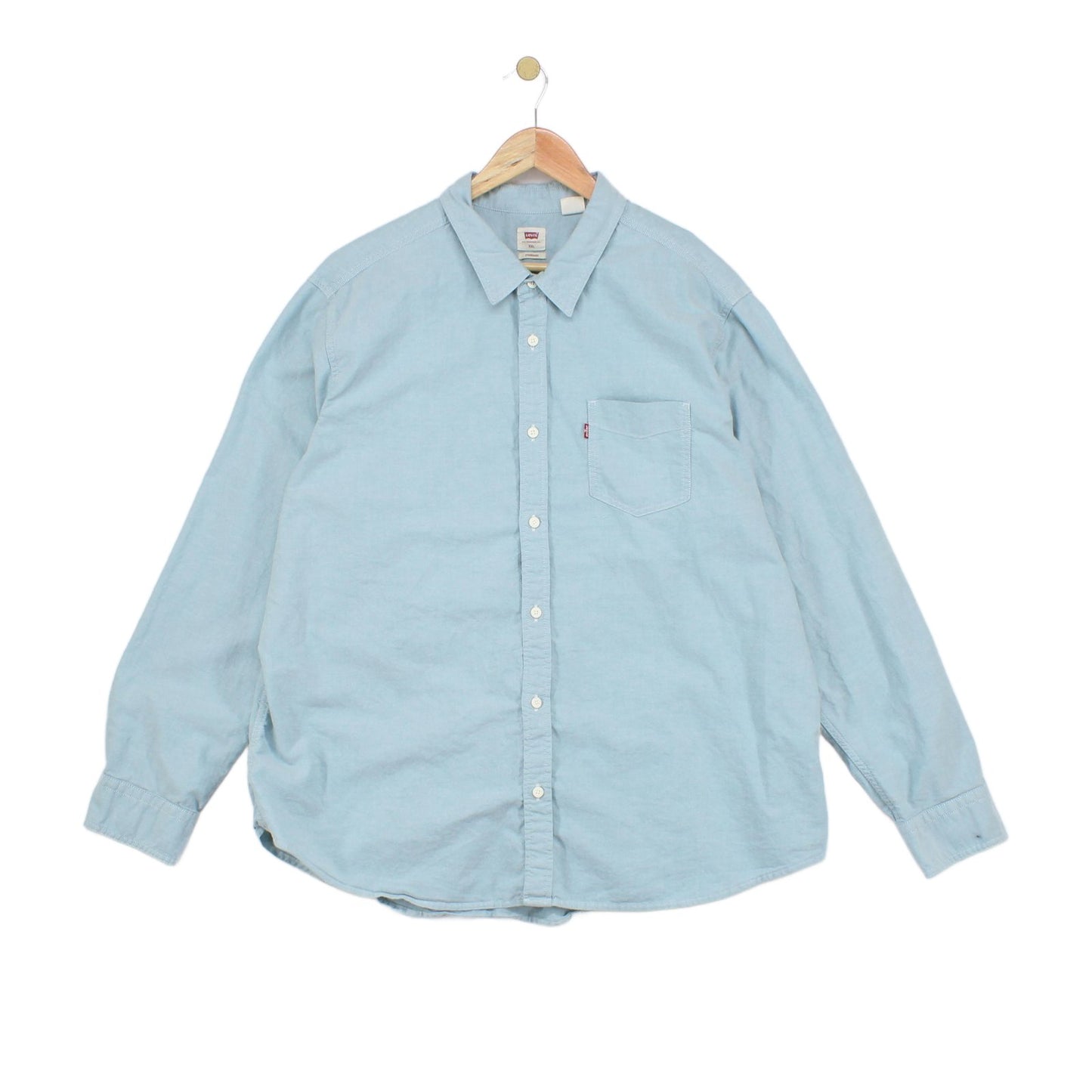 Mens Oxford Shirt Button Up Long Sleeve
