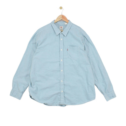 Mens Oxford Shirt Button Up Long Sleeve