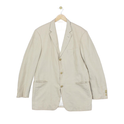 Mens Linen Blazer Formal Suit Jacket
