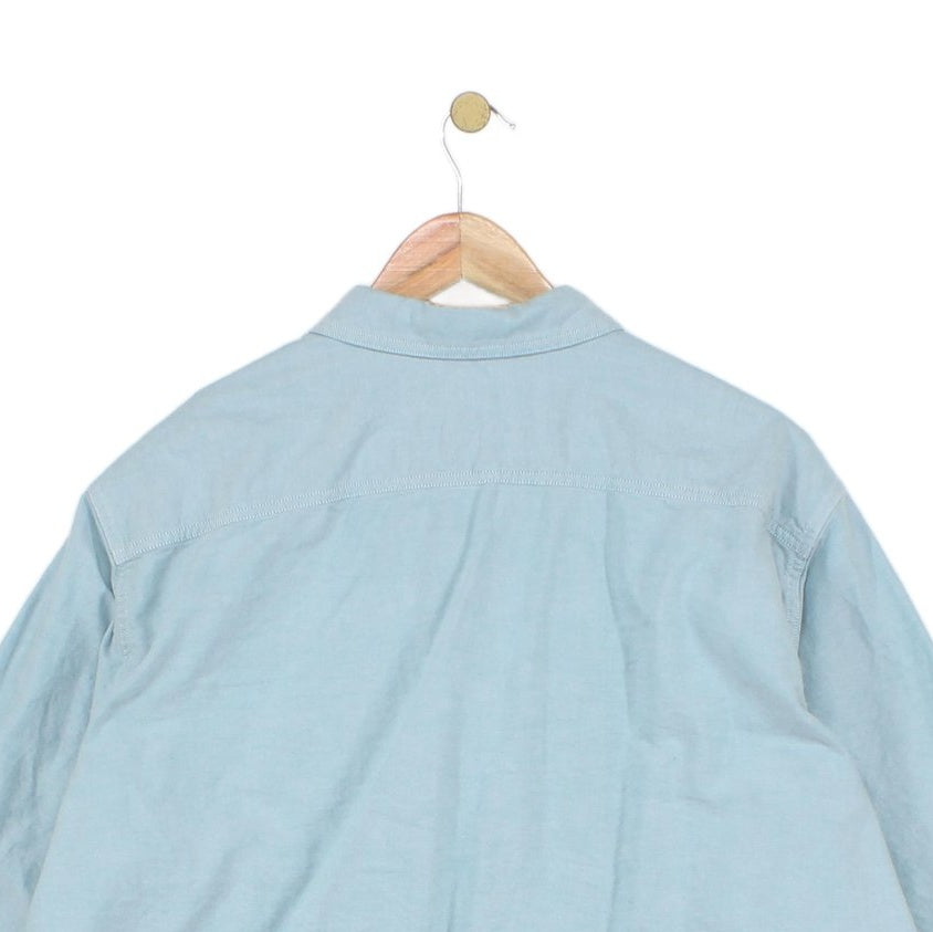 Mens Oxford Shirt Button Up Long Sleeve