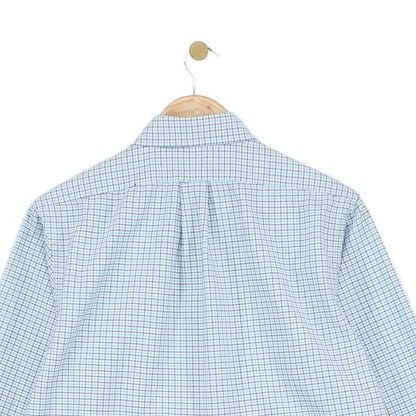 Mens Check Shirt Custom Fit Long Sleeve