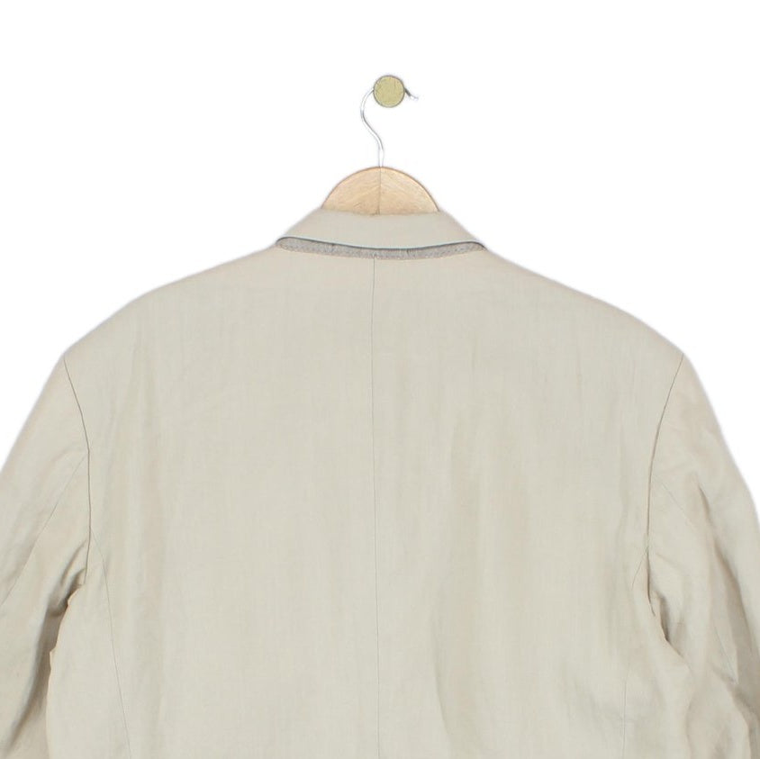 Mens Linen Blazer Formal Suit Jacket