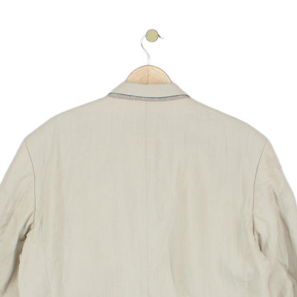 Mens Linen Blazer Formal Suit Jacket