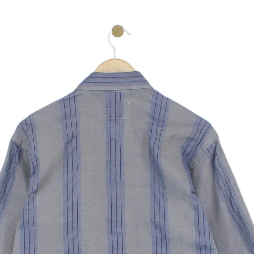 Mens Striped Shirt Made In Italy Long Sleeve