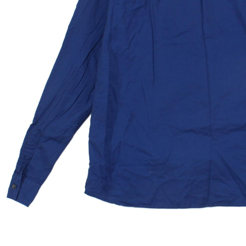 Mens Shirt Button Up Long Sleeve Cotton