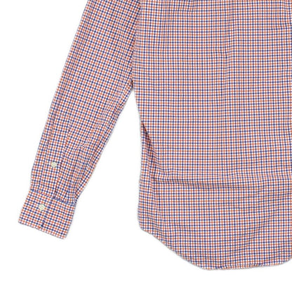 Mens Check Shirt Slim Fit Pattern Button Up