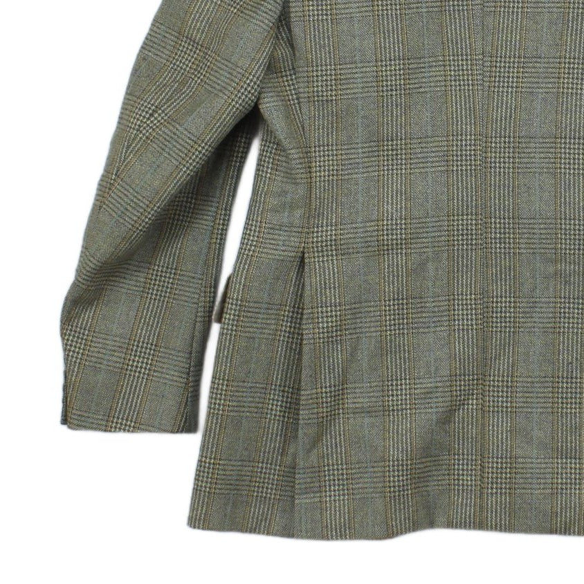 Mens Tweed Blazer Check Tailored Long