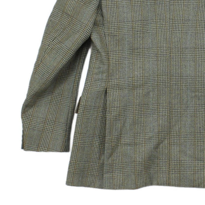 Mens Tweed Blazer Check Tailored Long